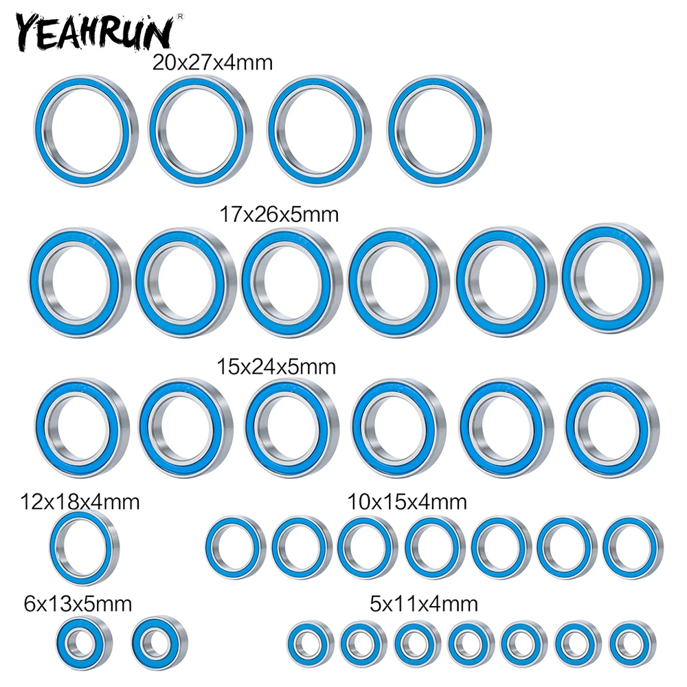 33 шт., набор резиновых синих шарикоподшипников YEAHRUN для моделей 1/5 8s X-Maxx 77086-4
33 шт., набор резиновых синих шарикоподшипников YEAHRUN для моделей 1/5 8s X-Maxx 77086-4