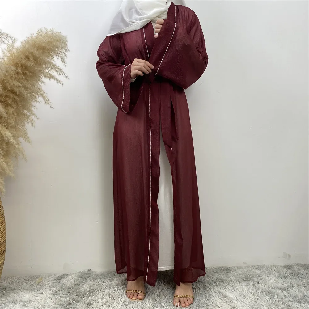 New Eid Ramadan Diamonds Open Kimono Abaya for Women Kaftan Muslim Dress Dubai Turkey Robe Islam Clothing Kebaya Caftan Jalabiya
New Eid Ramadan Diamonds Open Kimono Abaya for Women Kaftan Muslim Dress Dubai Turkey Robe Islam Clothing Kebaya Caftan Jalabiya