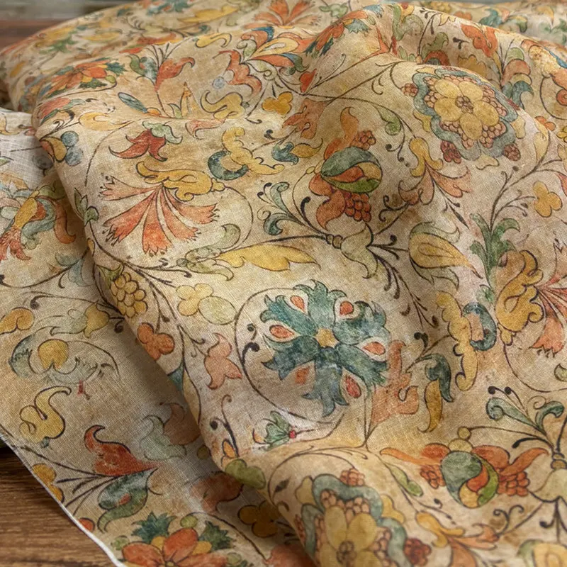 Pure Ramie Fabric Chinese Style Lightweight Breathable Soft Spring Summer Dress Hanfu Tablecloth Vintage Handmade DIY Material
Pure Ramie Fabric Chinese Style Lightweight Breathable Soft Spring Summer Dress Hanfu Tablecloth Vintage Handmade DIY Material