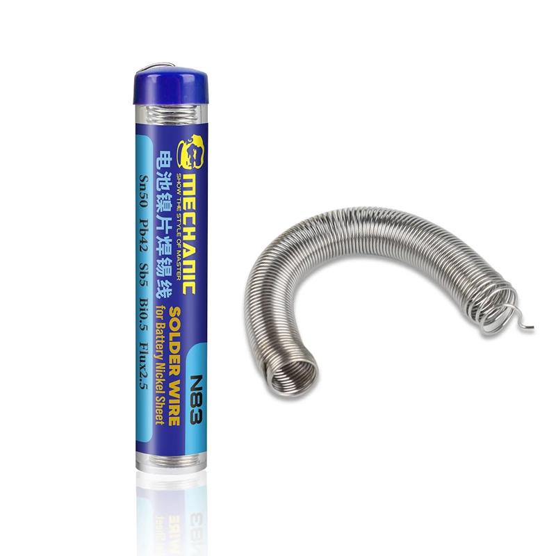 MECHANIC 0.8MM Nickel Sheet No-clean Portable Solder Wire for Mobile Phone Battery Circuit Board Welding Repair Tools
MECHANIC 0.8MM Nickel Sheet No-clean Portable Solder Wire for Mobile Phone Battery Circuit Board Welding Repair Tools