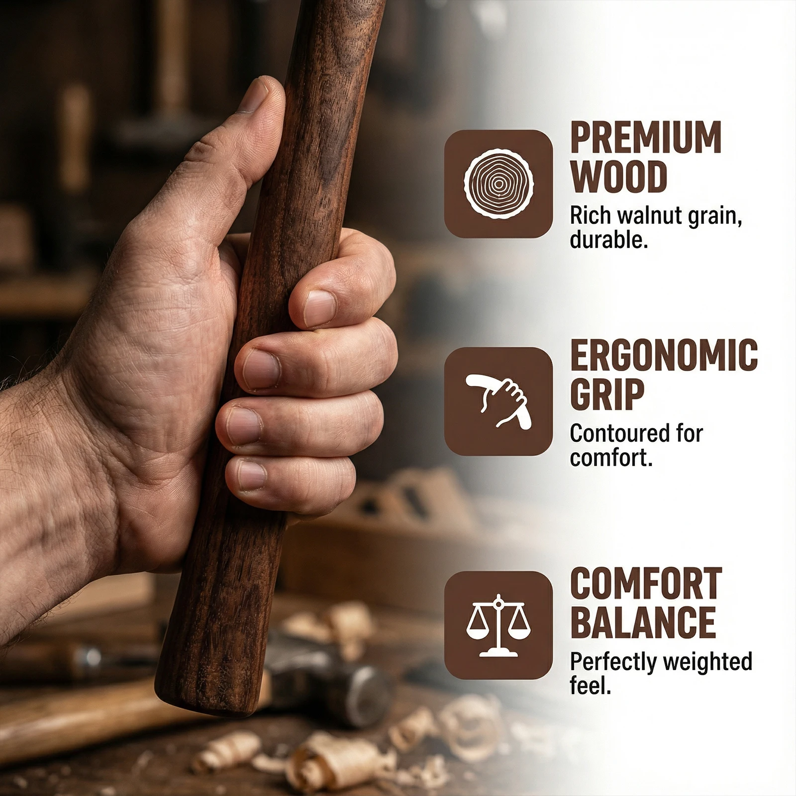Small Thumb Hammer Multifunctional with Wooden Handle Sledge Hammer for Outdoor
Small Thumb Hammer Multifunctional with Wooden Handle Sledge Hammer for Outdoor