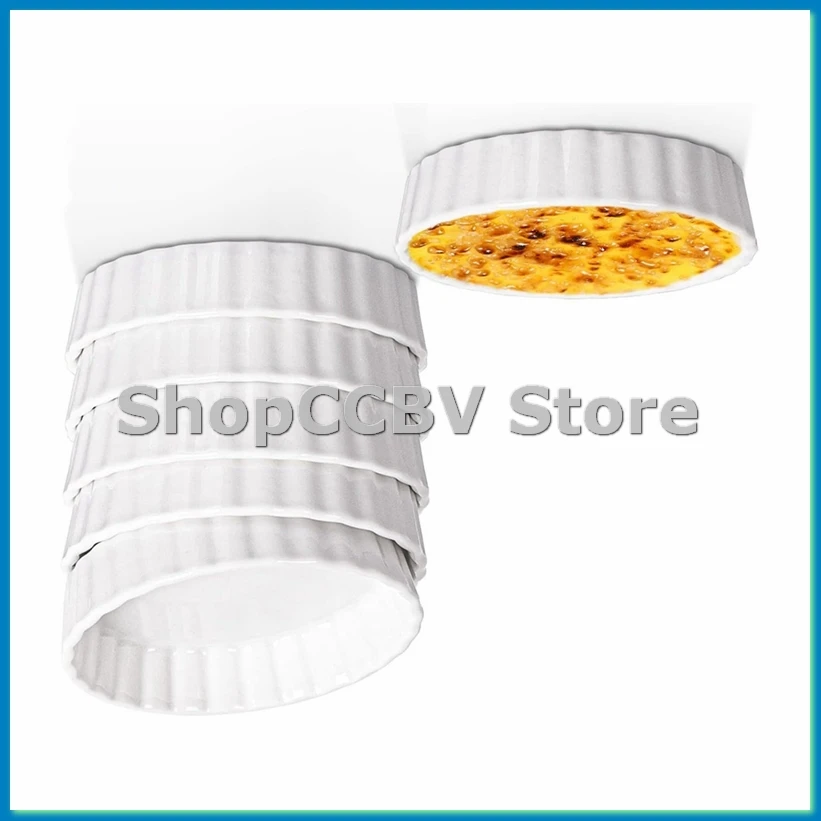 5 Oz Creme Brulee Ramekins, Round Fluted Quiche Dishes Tart Pan, Oven Safe Ramekins for Baking, Souffle, Ramekins 6 Pack-A50M
5 Oz Creme Brulee Ramekins, Round Fluted Quiche Dishes Tart Pan, Oven Safe Ramekins for Baking, Souffle, Ramekins 6 Pack-A50M