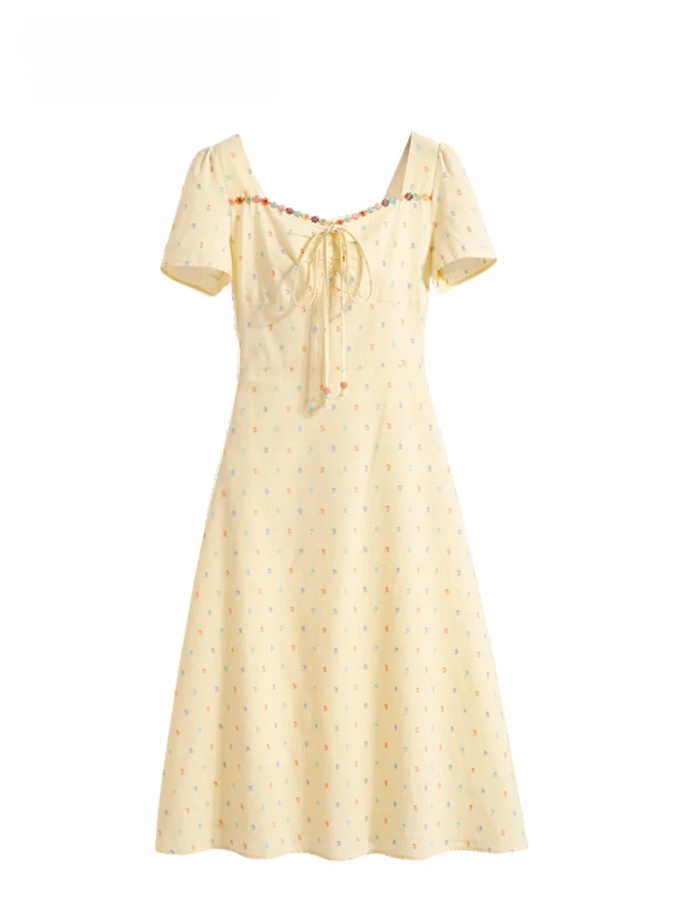 CaraCLUB plus Size Short Sleeve Waist-Cinching Dress Women's Summer New Style Durable Cotton A-Line Skirt Slimming Effect
CaraCLUB plus Size Short Sleeve Waist-Cinching Dress Women's Summer New Style Durable Cotton A-Line Skirt Slimming Effect