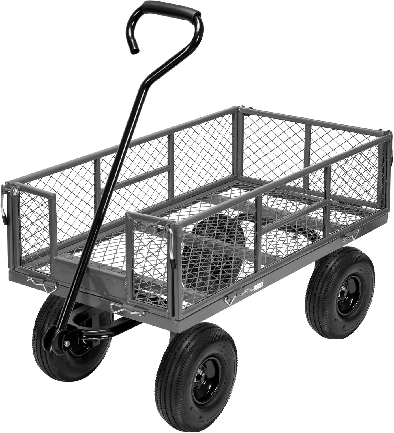 Heavy Duty 880 Lbs Capacity Mesh Steel Garden Cart Folding Utility Wagon with Removable Sides and 4.10/3.50-4"
Heavy Duty 880 Lbs Capacity Mesh Steel Garden Cart Folding Utility Wagon with Removable Sides and 4.10/3.50-4"