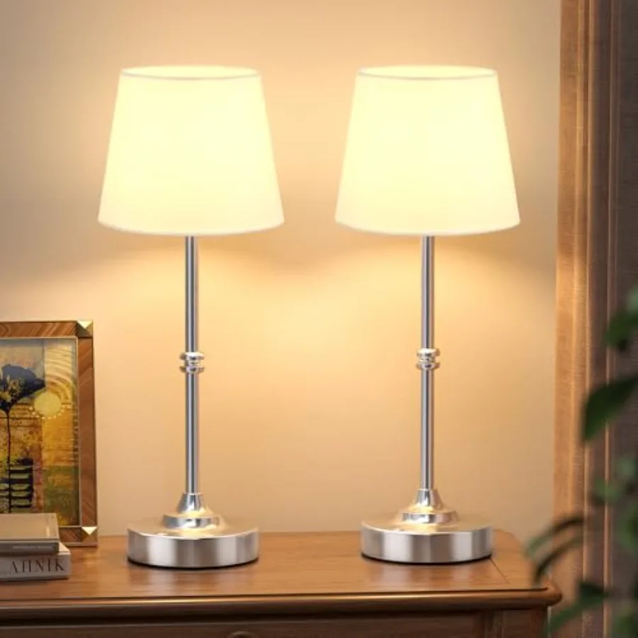 Rechargeable Cordless Table Lamp 4000mAh Battery Operated Lamp, 3000K Warm Light, Touch Control Stepless Dimming, for Bedside,
Rechargeable Cordless Table Lamp 4000mAh Battery Operated Lamp, 3000K Warm Light, Touch Control Stepless Dimming, for Bedside,