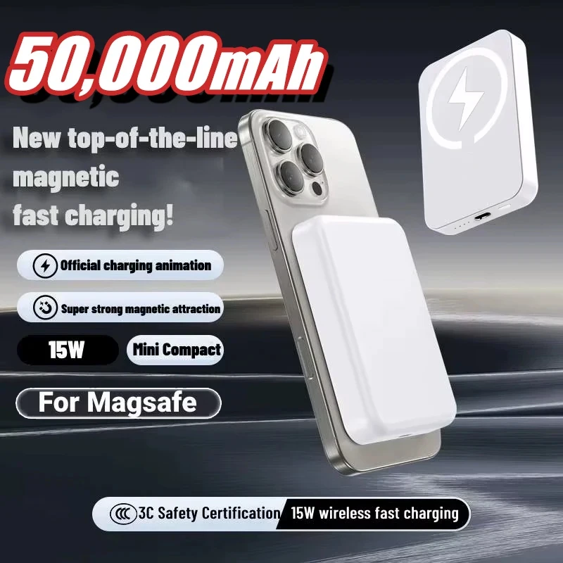 For Apple Magsafe Power Bank Magnetic Wireless Portable Charger External Battery Fast Charging For iPhone 16 15 14 13 12 Pro Max
For Apple Magsafe Power Bank Magnetic Wireless Portable Charger External Battery Fast Charging For iPhone 16 15 14 13 12 Pro Max