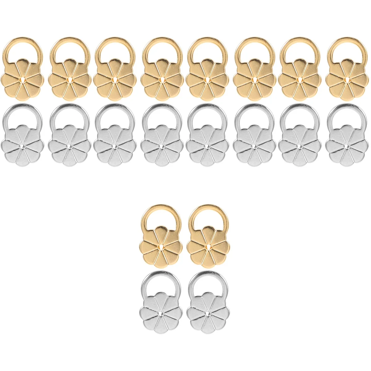 5pcs 5 Pack Earring Backings for Pierced Ears Stabilizers Backs Lifters Stud Earing Heavy
5pcs 5 Pack Earring Backings for Pierced Ears Stabilizers Backs Lifters Stud Earing Heavy