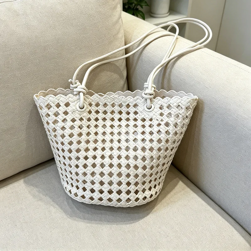 2026Fashion Hollow Out Pu Leather Woven Shoulder Bag Large Capacity Beach Tote Bag Bohemian Style Vacation Picnic Beach Handbag
2026Fashion Hollow Out Pu Leather Woven Shoulder Bag Large Capacity Beach Tote Bag Bohemian Style Vacation Picnic Beach Handbag