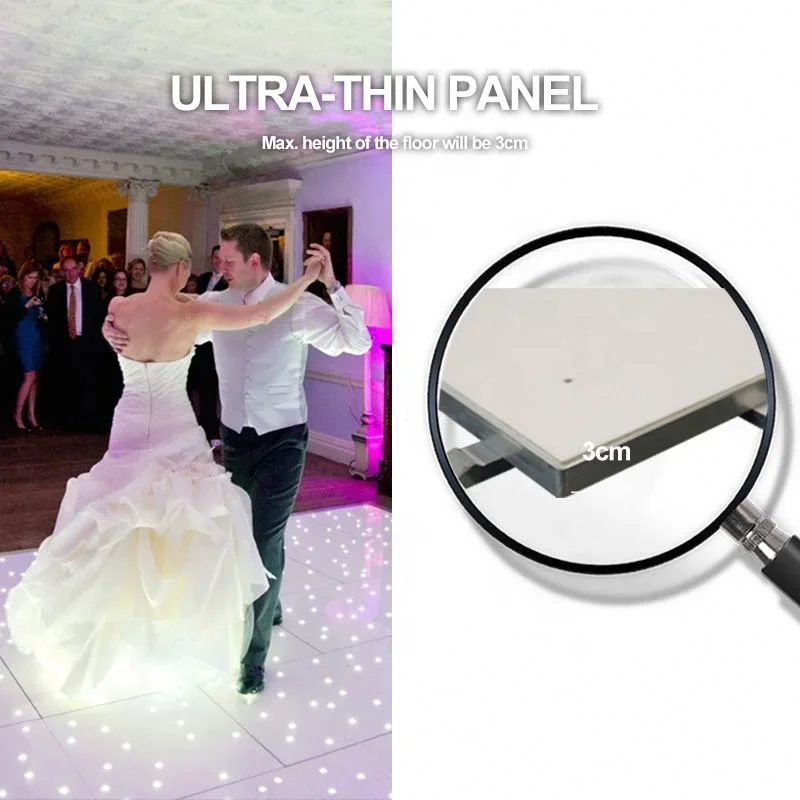 Led Lighting Starlight Dance floor The best-selling white and black indoor illusion Led Starlight stage wedding dance floor
Led Lighting Starlight Dance floor The best-selling white and black indoor illusion Led Starlight stage wedding dance floor
