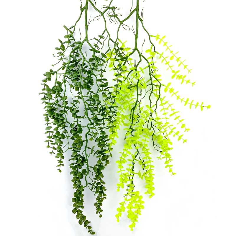 90cm Fake Eucalyptus Vine Artificial Plants Rattan Plastic Tropical Leaves Ivy Wall Hanging Grass For Home Garden Wedding Decor
90cm Fake Eucalyptus Vine Artificial Plants Rattan Plastic Tropical Leaves Ivy Wall Hanging Grass For Home Garden Wedding Decor