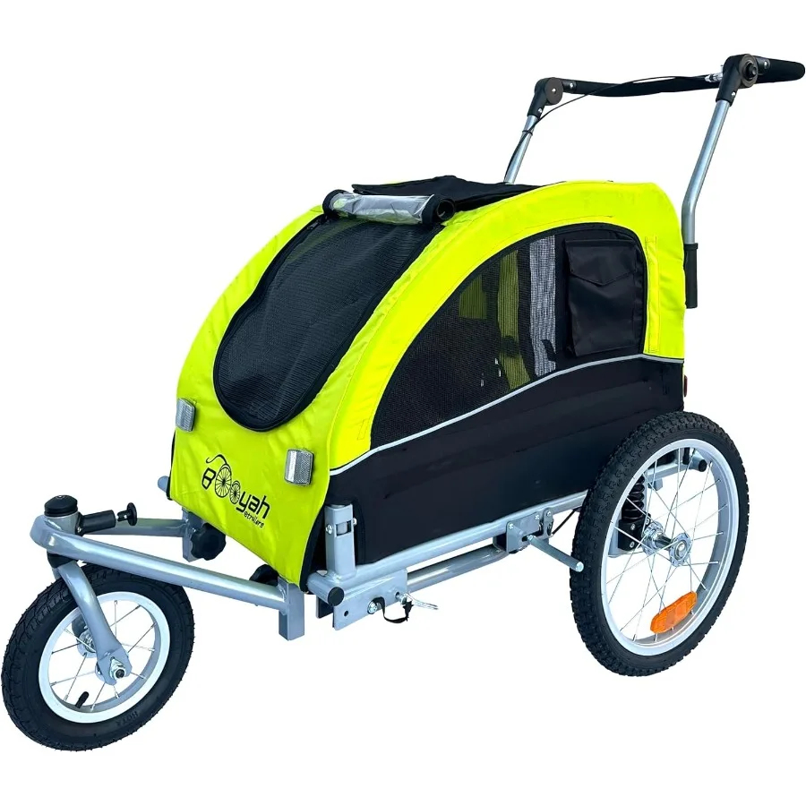 Booyah Medium Dog Stroller and Pet Bike Trailer with Suspension - Black
Booyah Medium Dog Stroller and Pet Bike Trailer with Suspension - Black