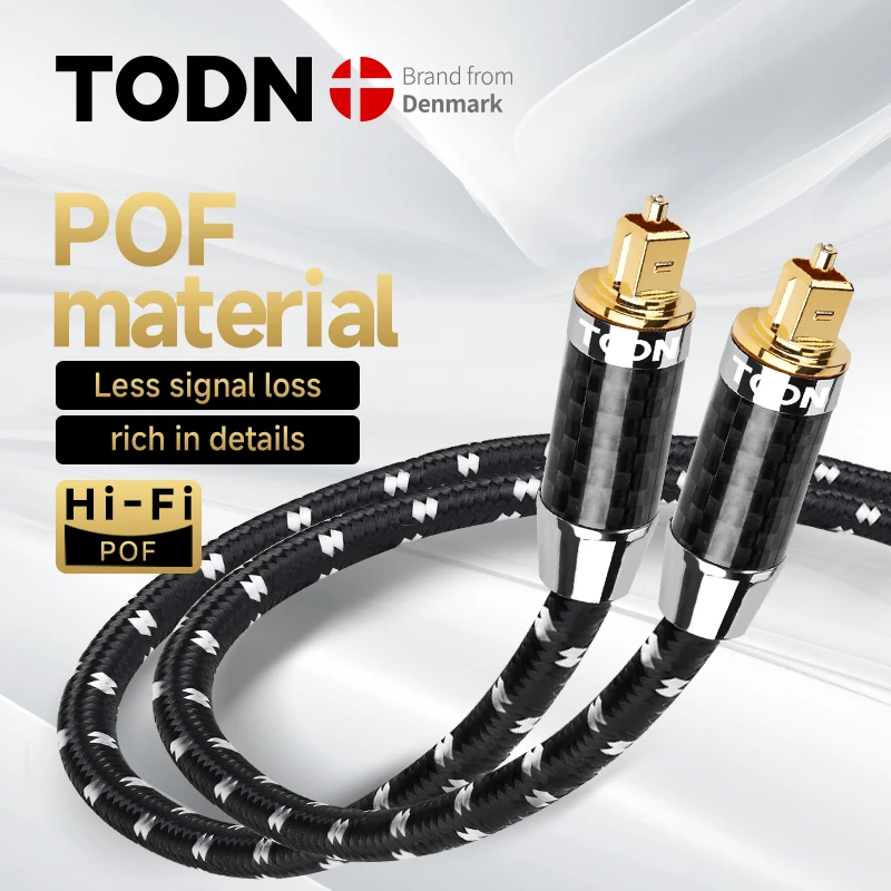 TODN Digital Optical Audio Cable Toslink SPDIF optic fibre cable Cable for HiFi5.1 7.1 Amplifiers Blu-ray Player Xbox 360 Soundb
TODN Digital Optical Audio Cable Toslink SPDIF optic fibre cable Cable for HiFi5.1 7.1 Amplifiers Blu-ray Player Xbox 360 Soundb