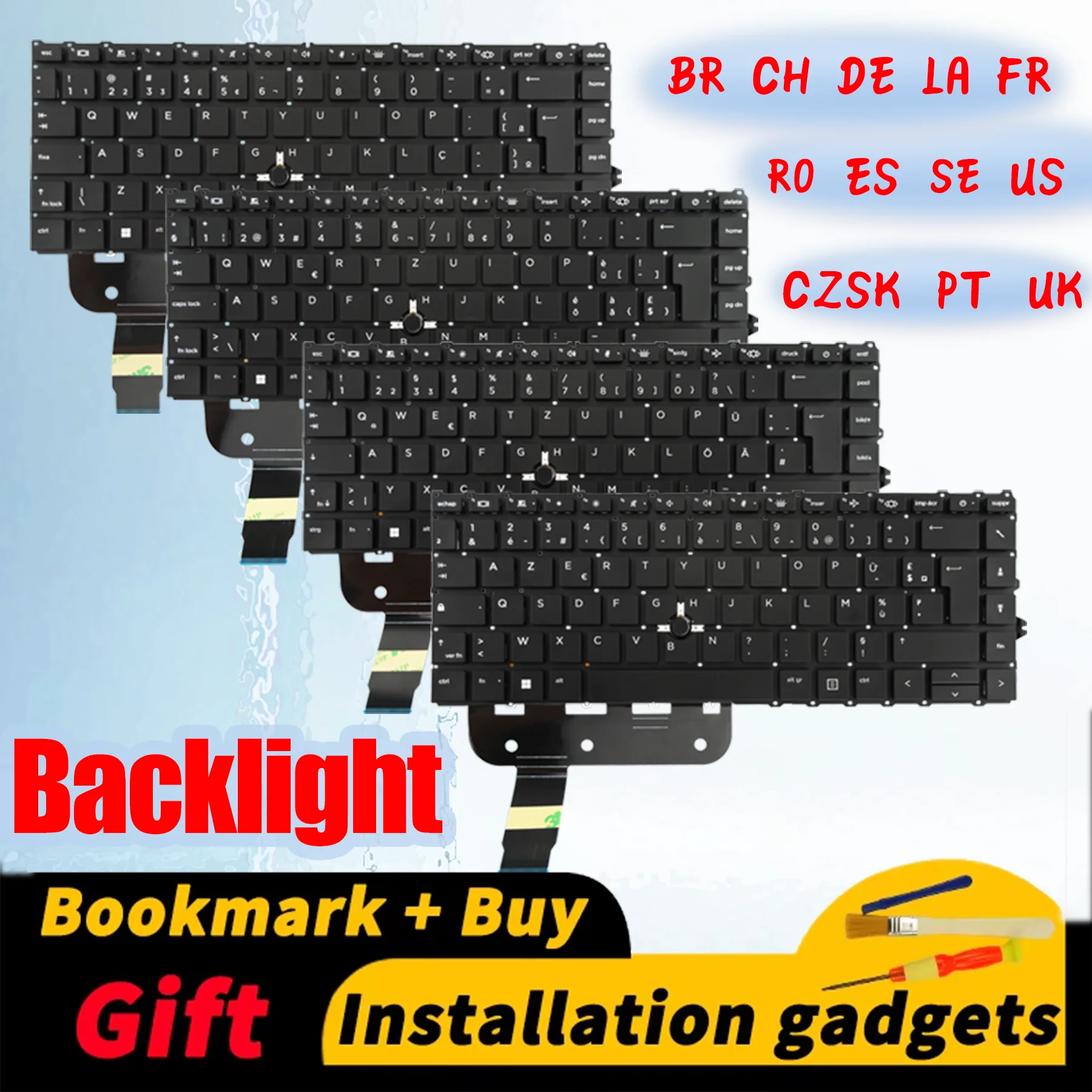 DE ES FR LA UK US Suitable for HP EliteBook 840 G7/845 G7/840 G8 Backlit Keyboard
DE ES FR LA UK US Suitable for HP EliteBook 840 G7/845 G7/840 G8 Backlit Keyboard