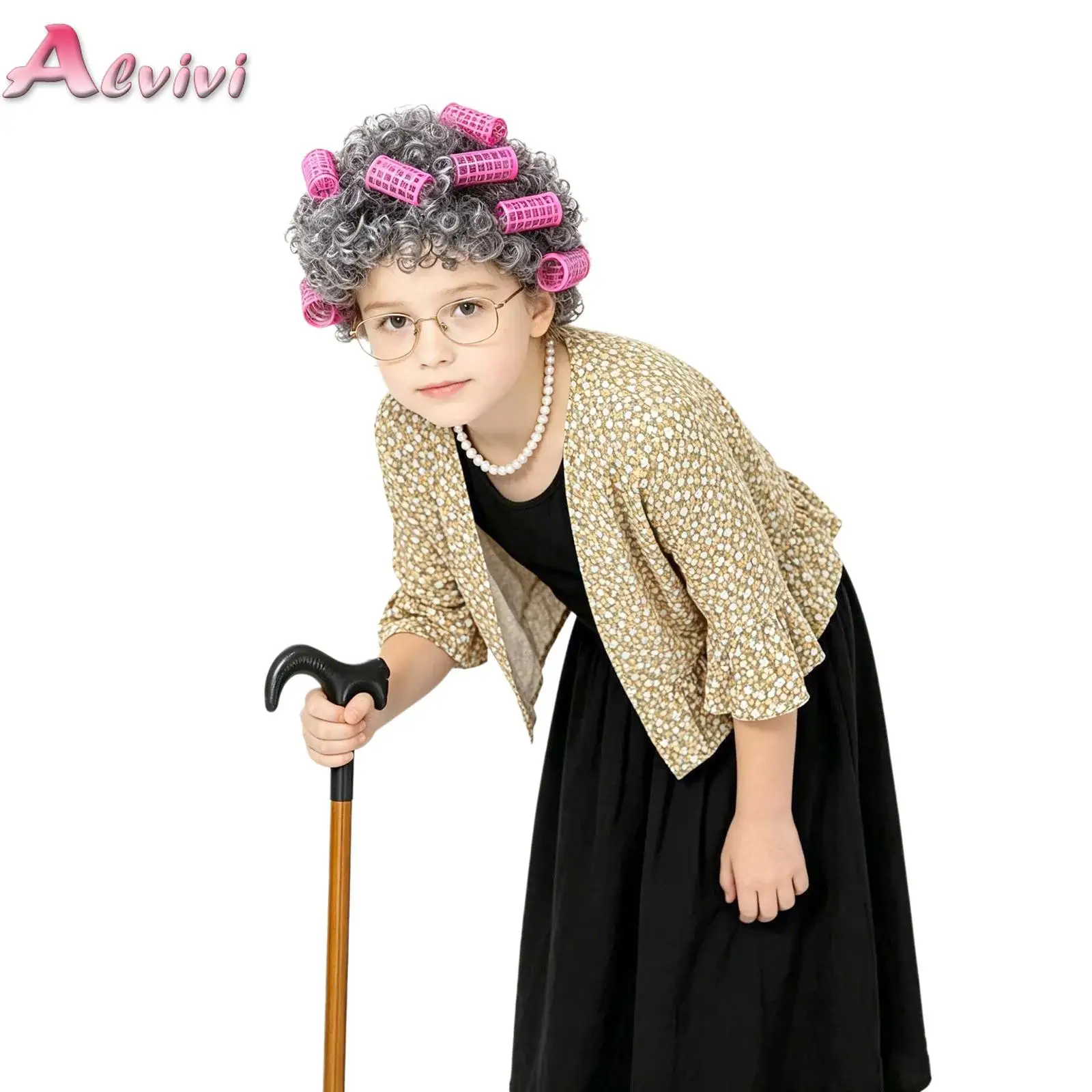 Girls 100th Day Of School Costume Old Lady Grandma Dress Up Accessories Set For Children Performance Halloween Carnival Roleplay
Girls 100th Day Of School Costume Old Lady Grandma Dress Up Accessories Set For Children Performance Halloween Carnival Roleplay