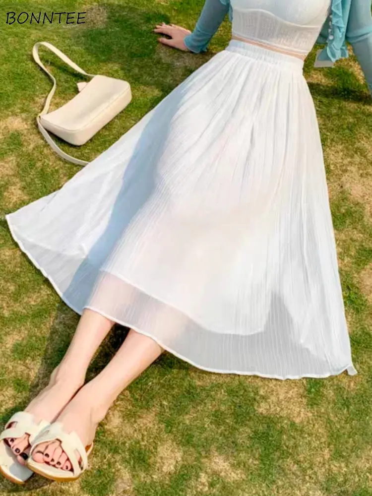 Юбка женская трапециевидная со складками, модная простая универсальная Классическая в Корейском стиле для отпуска, милый стиль, в стиле ольччан, на лето
Юбка женская трапециевидная со складками, модная простая универсальная Классическая в Корейском стиле для отпуска, милый стиль, в стиле ольччан, на лето