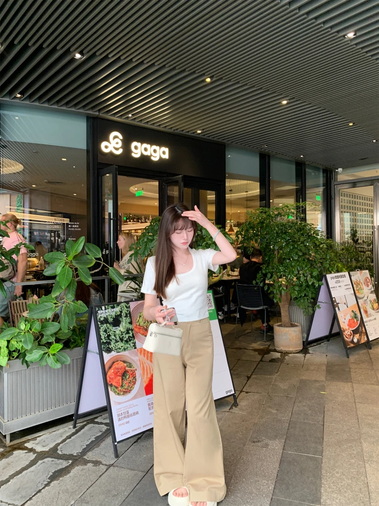 ne Loose High Waist Khaki Summer Thin Casual Pants Dra Lazy Long Trousers Women's Premium Faion Casual Pants
ne Loose High Waist Khaki Summer Thin Casual Pants Dra Lazy Long Trousers Women's Premium Faion Casual Pants