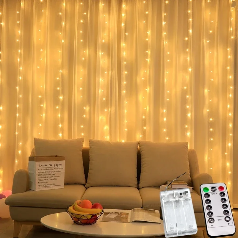 Curtain Led Lights String Christmas Decorations 2023 Garland Festival Decoration for Bedroom Home Holiday Wedding Fairy Lights
Curtain Led Lights String Christmas Decorations 2023 Garland Festival Decoration for Bedroom Home Holiday Wedding Fairy Lights
