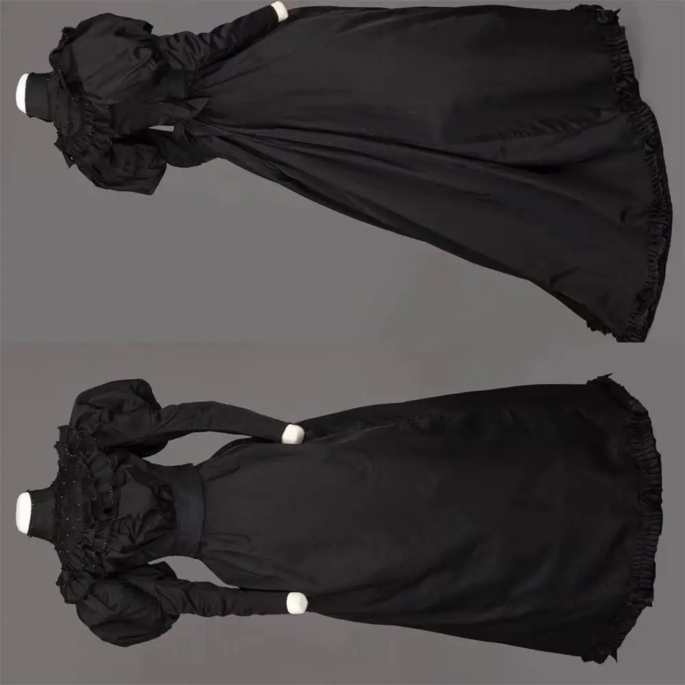 Medieval Gothic Steampunk Black Mourning Costume Victorian Tudor Court Royal Bustle Dress Carnival Party Ball Gown
Medieval Gothic Steampunk Black Mourning Costume Victorian Tudor Court Royal Bustle Dress Carnival Party Ball Gown