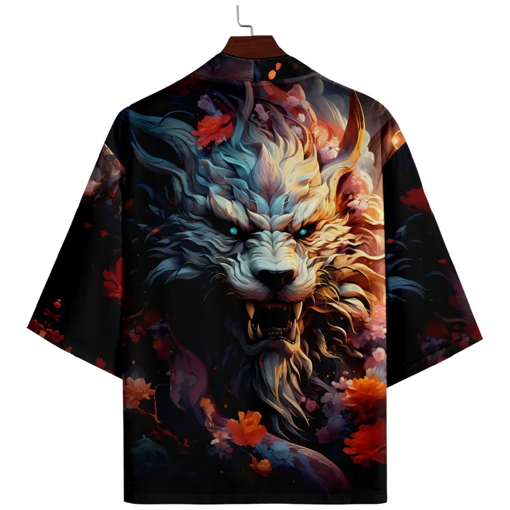 Summer Anime Dragon Print Loose Japanese Streetwear Cardigan Women Men Haori Kimono Top Yukata Clothes Plus Size 4XL 5XL 6XL
Summer Anime Dragon Print Loose Japanese Streetwear Cardigan Women Men Haori Kimono Top Yukata Clothes Plus Size 4XL 5XL 6XL