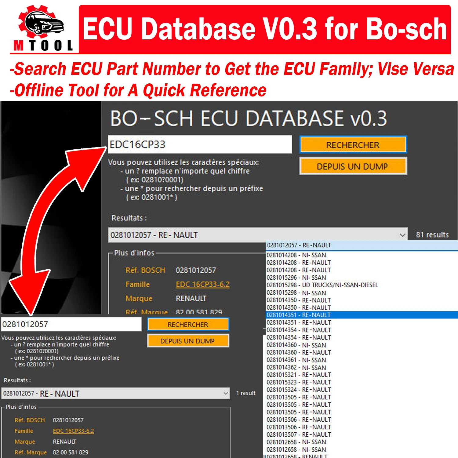 База данных ECU V0.3 для B-OS-CH ECU Quick Reference List Совместимые номера деталей ECU, модели ECU, автомобильные бренды для поиска ECU BOSCH
База данных ECU V0.3 для B-OS-CH ECU Quick Reference List Совместимые номера деталей ECU, модели ECU, автомобильные бренды для поиска ECU BOSCH