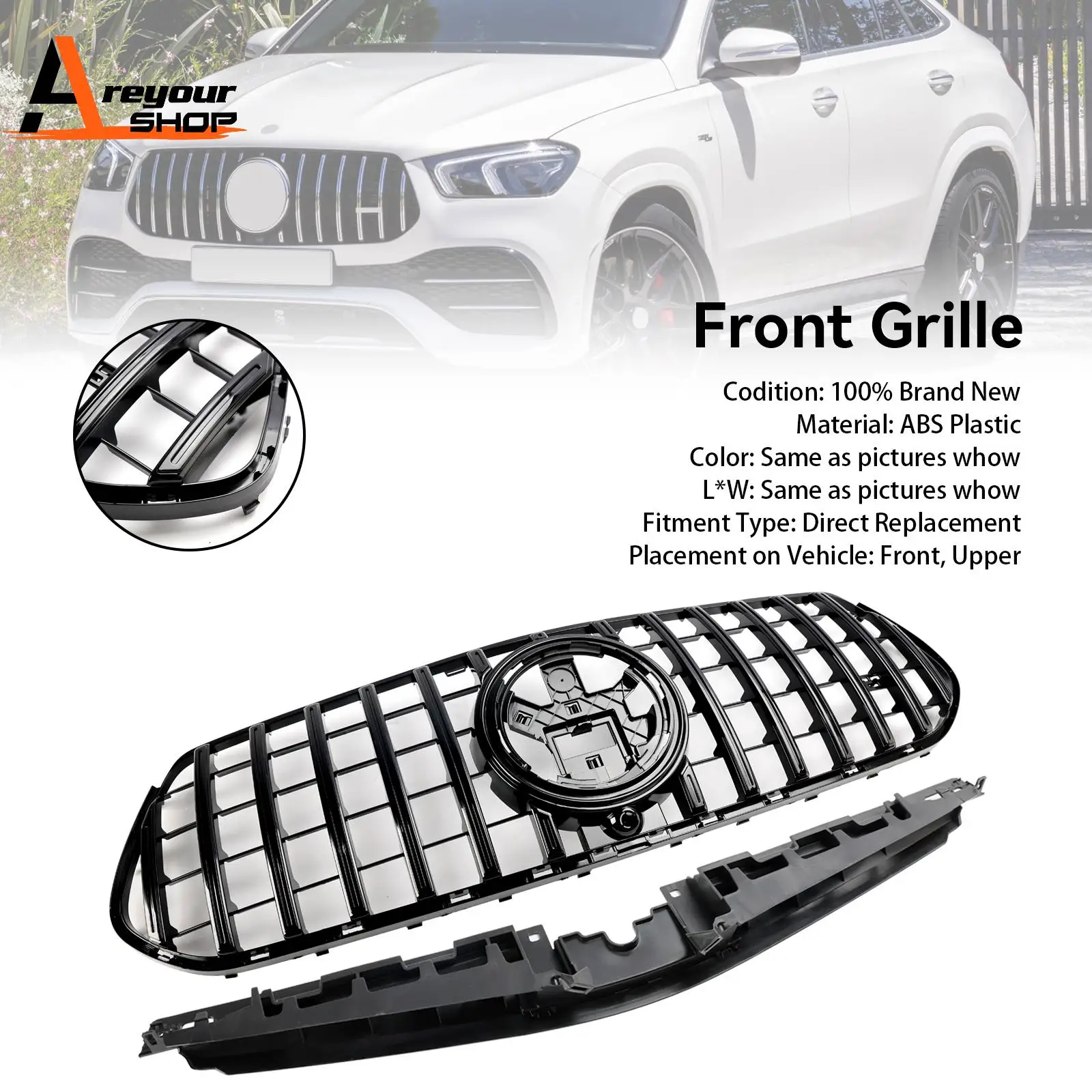 Решетка для переднего бампера Areyourshop, подходящая для Mercedes Benz W167 GLE350 GLE450 AMG-Line 2024
Решетка для переднего бампера Areyourshop, подходящая для Mercedes Benz W167 GLE350 GLE450 AMG-Line 2024