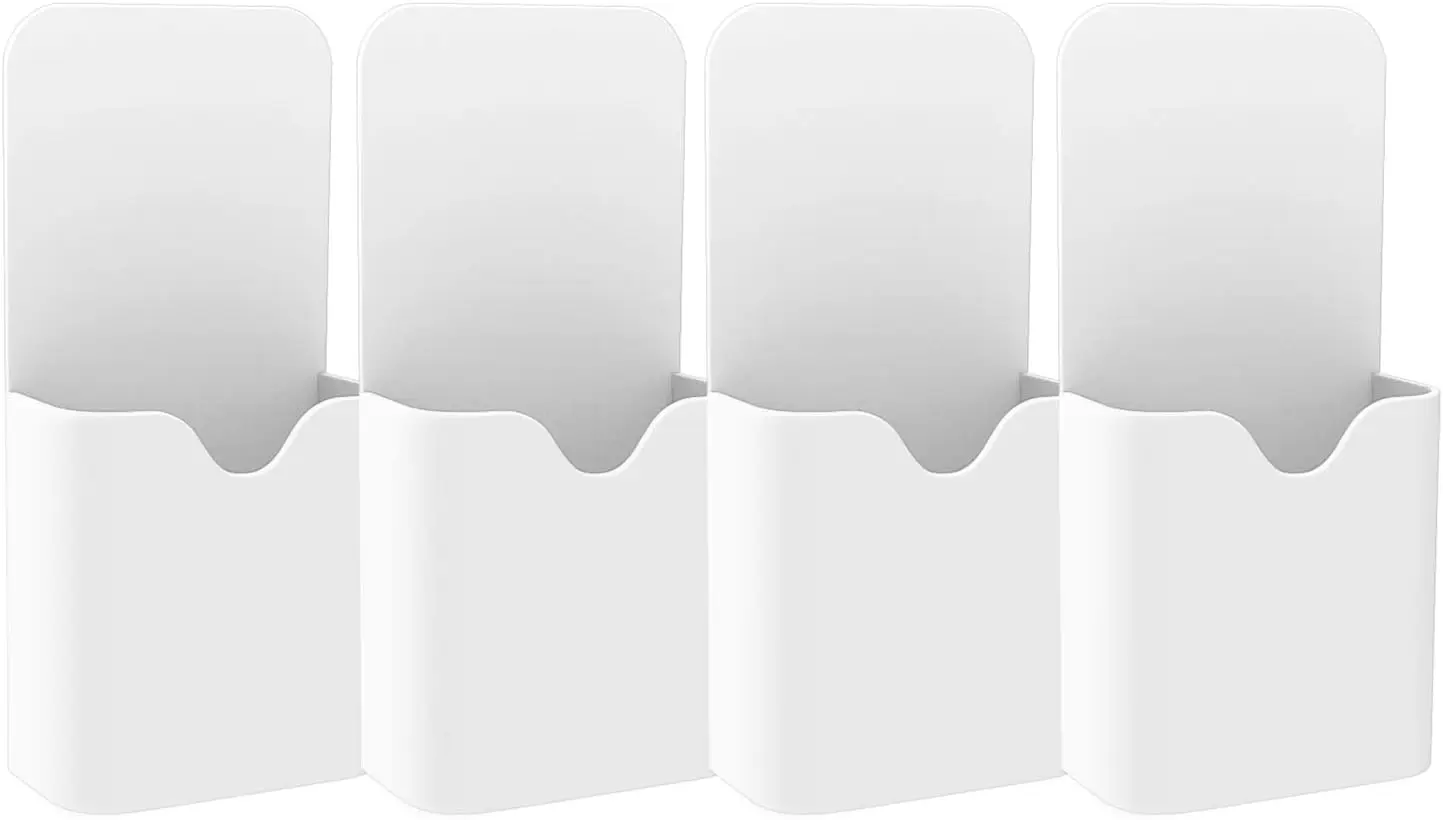 4 Pack Magnetic Pen Holder for Whiteboard, Fridge, Locker, Office, Home - White
4 Pack Magnetic Pen Holder for Whiteboard, Fridge, Locker, Office, Home - White