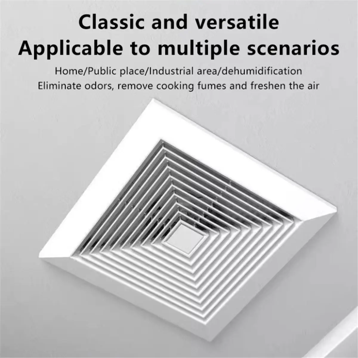 Capable- Bathroom Exhaust Fan Cover with Springs Replacement Parts for Square Ceiling or Wall-Mount Exhaust Fan, Exhaust Fan
Capable- Bathroom Exhaust Fan Cover with Springs Replacement Parts for Square Ceiling or Wall-Mount Exhaust Fan, Exhaust Fan
