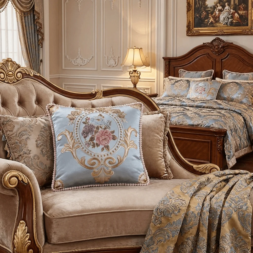 48*48cm Cushion Cover Retro Square Decorative Jacquard Pillow Case Washable Jacquard Fabric Throw Pillow Case Throw Pillow
48*48cm Cushion Cover Retro Square Decorative Jacquard Pillow Case Washable Jacquard Fabric Throw Pillow Case Throw Pillow