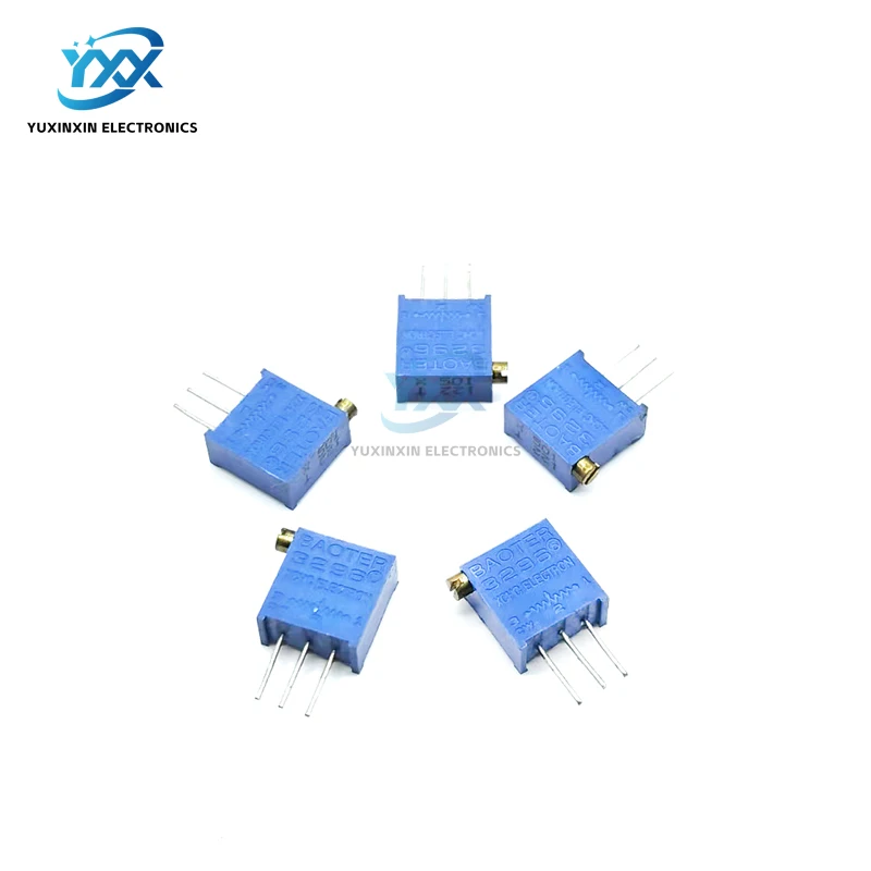 5PCS 3296X Multi-Turn Trimmer Potentiometer Side Adjust 1K 2K 5K 10K 20K 50K 100K 200K 500K 1M 103 104 Adjustable Resistor
5PCS 3296X Multi-Turn Trimmer Potentiometer Side Adjust 1K 2K 5K 10K 20K 50K 100K 200K 500K 1M 103 104 Adjustable Resistor