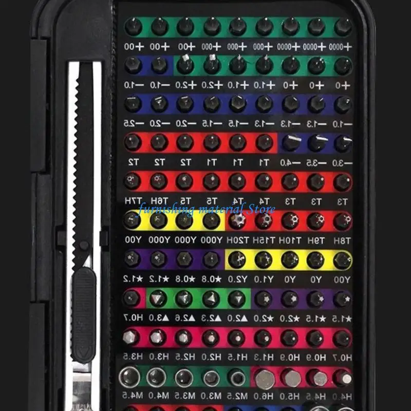 Y5GD Industrial 131 in 1 Screwdriver Steel 108Bits Storage Case
Y5GD Industrial 131 in 1 Screwdriver Steel 108Bits Storage Case