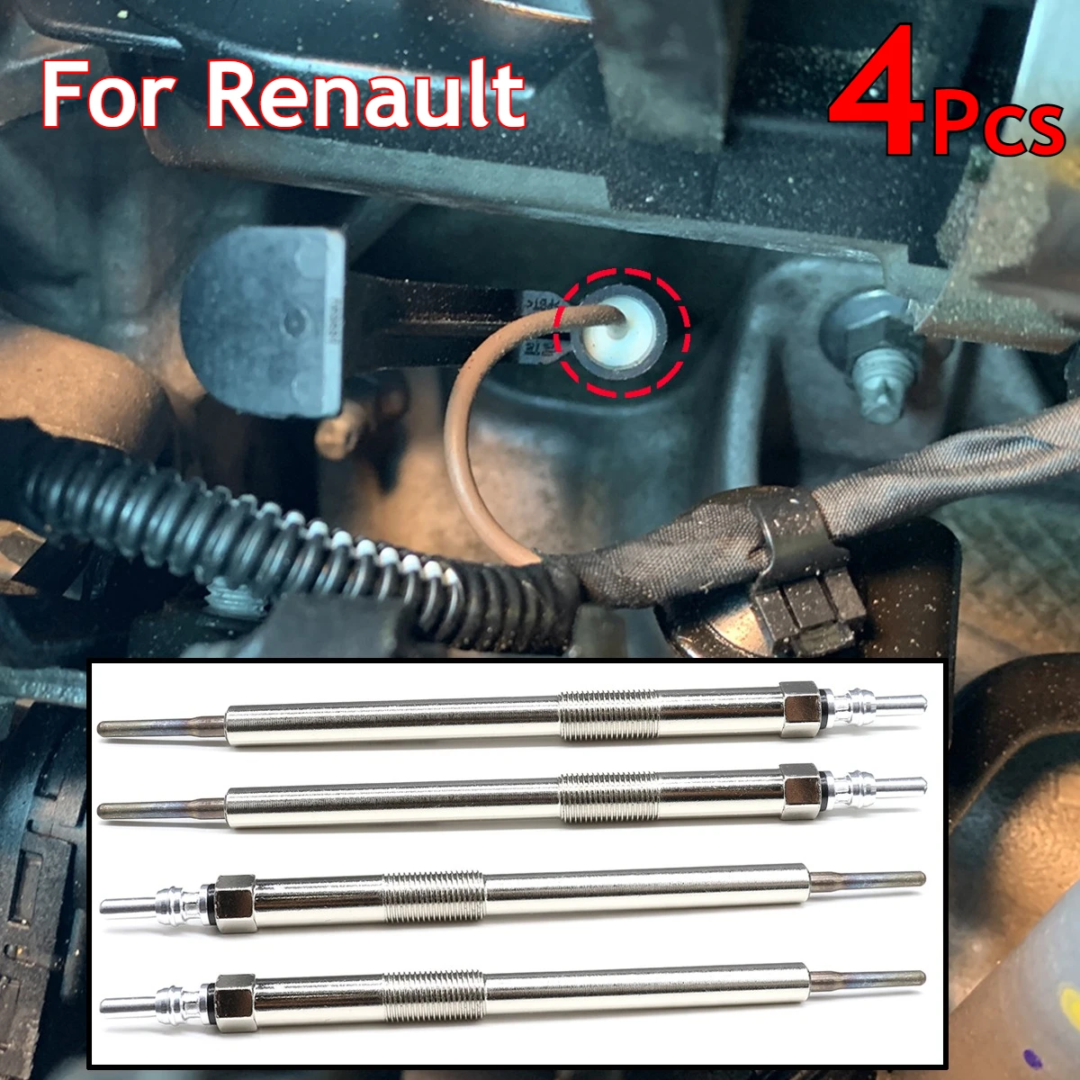 4Pcs Car Diesel Heater Nickel Plating Glow Plugs 4.5V 110650819R Repair For Renault Espace JR 2015-2023 Laguna MK3 BT0 2007-2015
4Pcs Car Diesel Heater Nickel Plating Glow Plugs 4.5V 110650819R Repair For Renault Espace JR 2015-2023 Laguna MK3 BT0 2007-2015