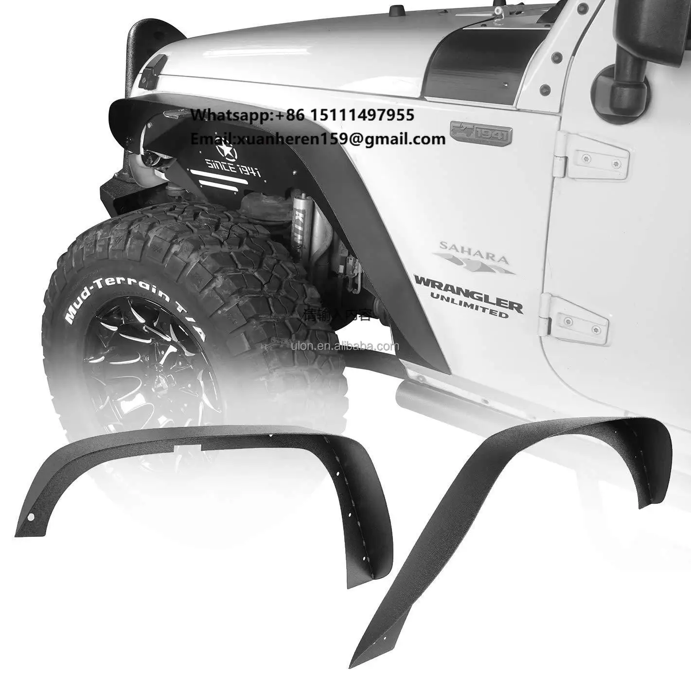 Steel Front & Rear Fender Flares Fit 2007-2018 Jeep Wrangler JK 2/4 Doors, Off-Road Metal Steel Wheel Flares Liner 4 PCS
Steel Front & Rear Fender Flares Fit 2007-2018 Jeep Wrangler JK 2/4 Doors, Off-Road Metal Steel Wheel Flares Liner 4 PCS