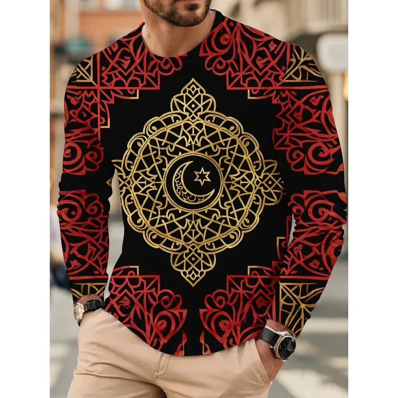 3D Print Colorful Exquisite T Shirt For Men Luxurious Pattern Tees Autumn Fashion Casual Loose O-Neck Tops Long Sleeves T-Shirts
3D Print Colorful Exquisite T Shirt For Men Luxurious Pattern Tees Autumn Fashion Casual Loose O-Neck Tops Long Sleeves T-Shirts