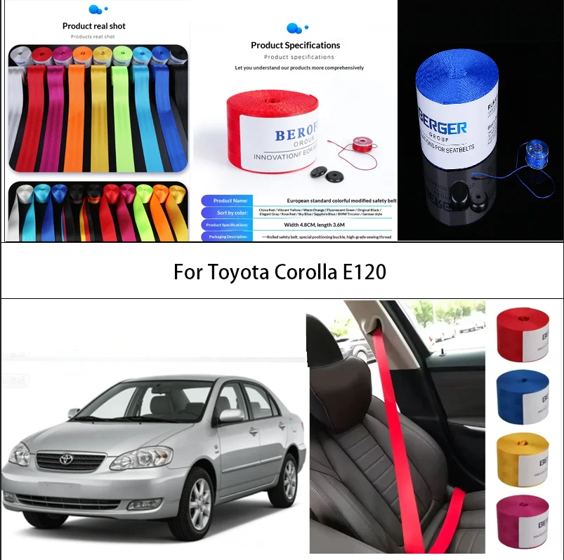 For Toyota Corolla E120 Car Seat Belt Seatbelt Webbing Lap Retractable Safety Strap 48MM
For Toyota Corolla E120 Car Seat Belt Seatbelt Webbing Lap Retractable Safety Strap 48MM