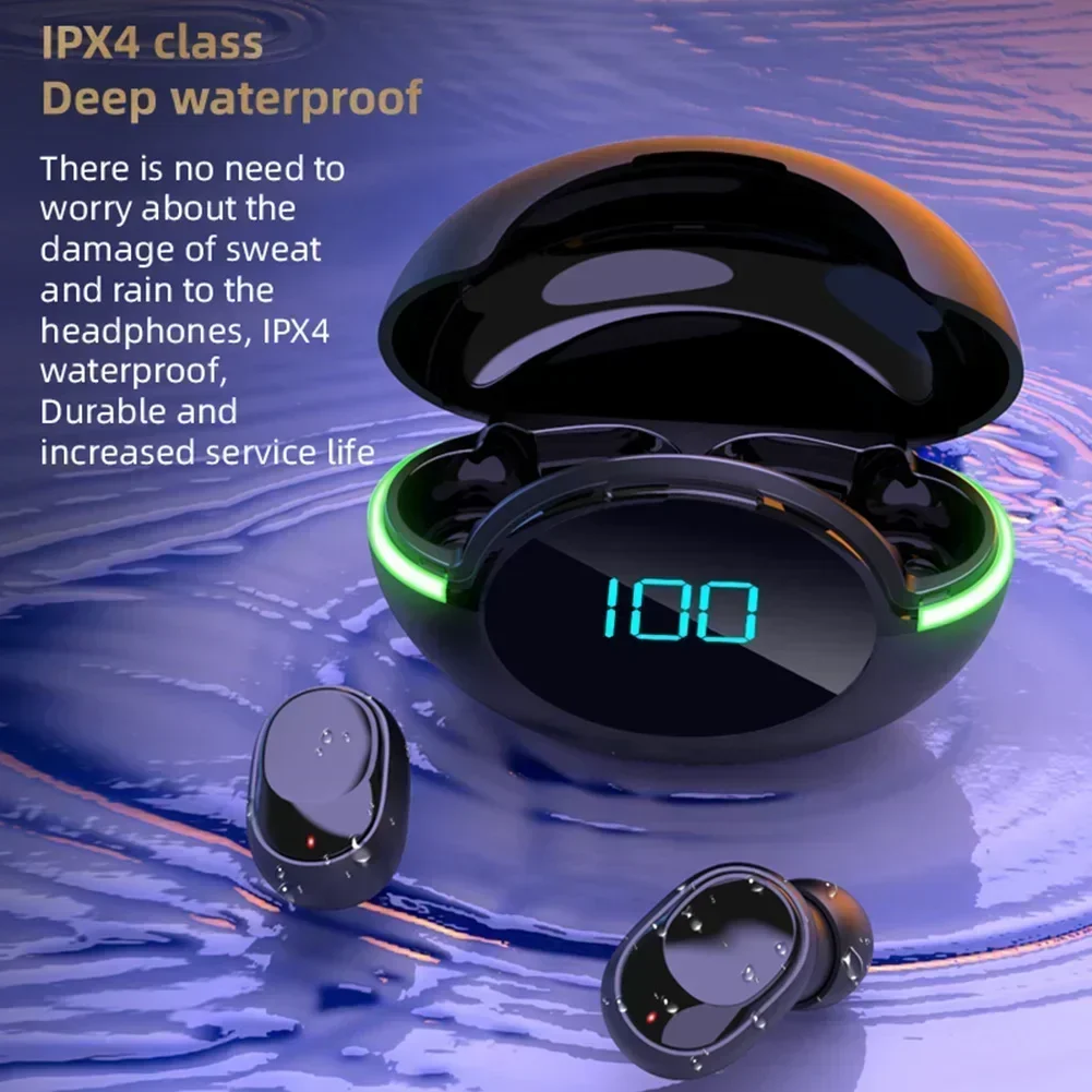 Noise Cancelling HD Earphones Waterproof Wireless Headse TWS Stereo Headphones with Mic 200mAh Y80 Bluetooth-Compatible
Noise Cancelling HD Earphones Waterproof Wireless Headse TWS Stereo Headphones with Mic 200mAh Y80 Bluetooth-Compatible