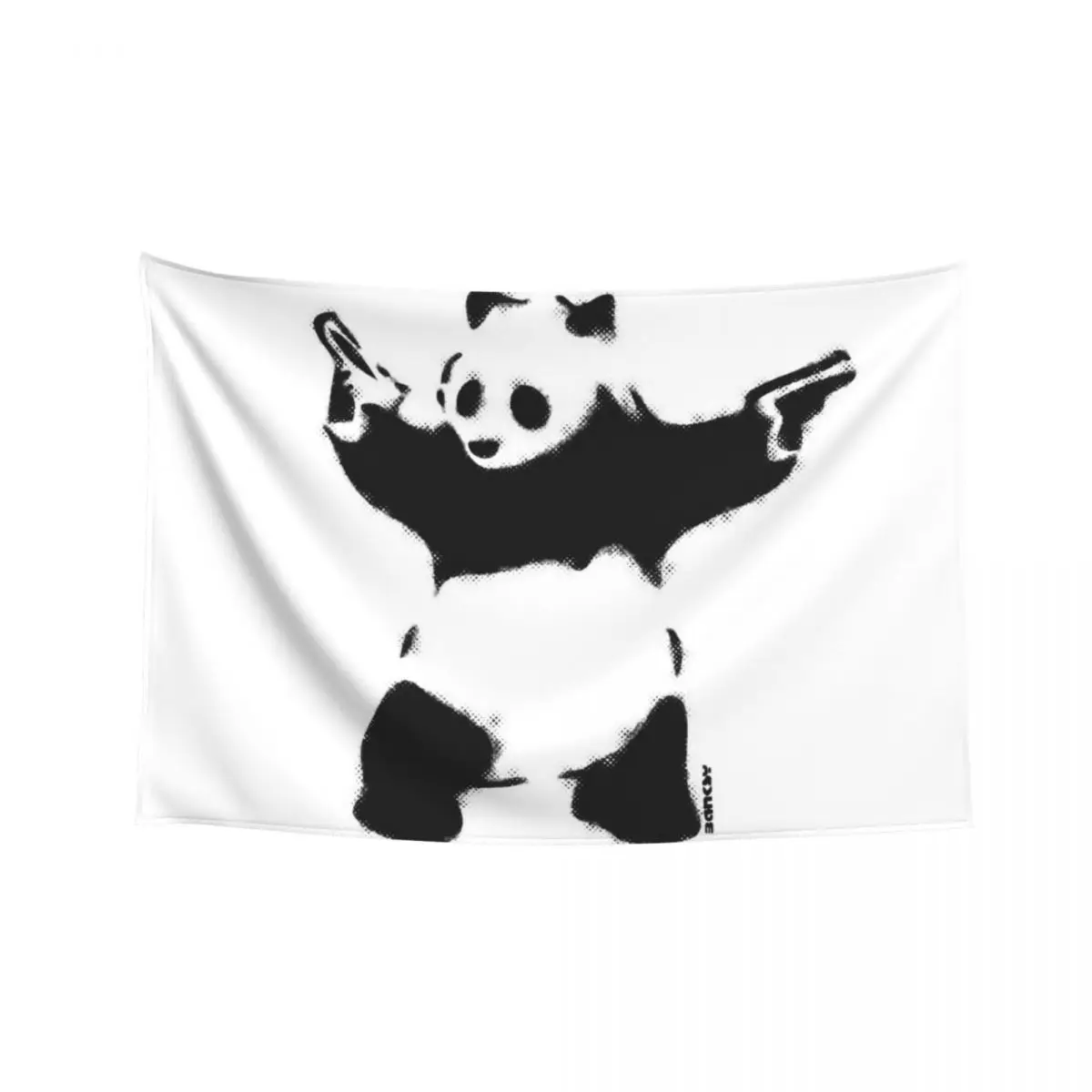 Banksy Panda with guns black and white Graffiti Street art with Banksy signature tag on white background HD HIGH QUALIT Tapestry
Banksy Panda with guns black and white Graffiti Street art with Banksy signature tag on white background HD HIGH QUALIT Tapestry