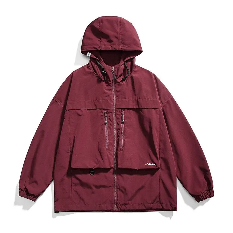 Vintage Outdoor Jackets for Men Spring Summer Thin Hooded Jackets Big Pockets Summer Windbreaker Men Unisex Clothes Outerwears
Vintage Outdoor Jackets for Men Spring Summer Thin Hooded Jackets Big Pockets Summer Windbreaker Men Unisex Clothes Outerwears