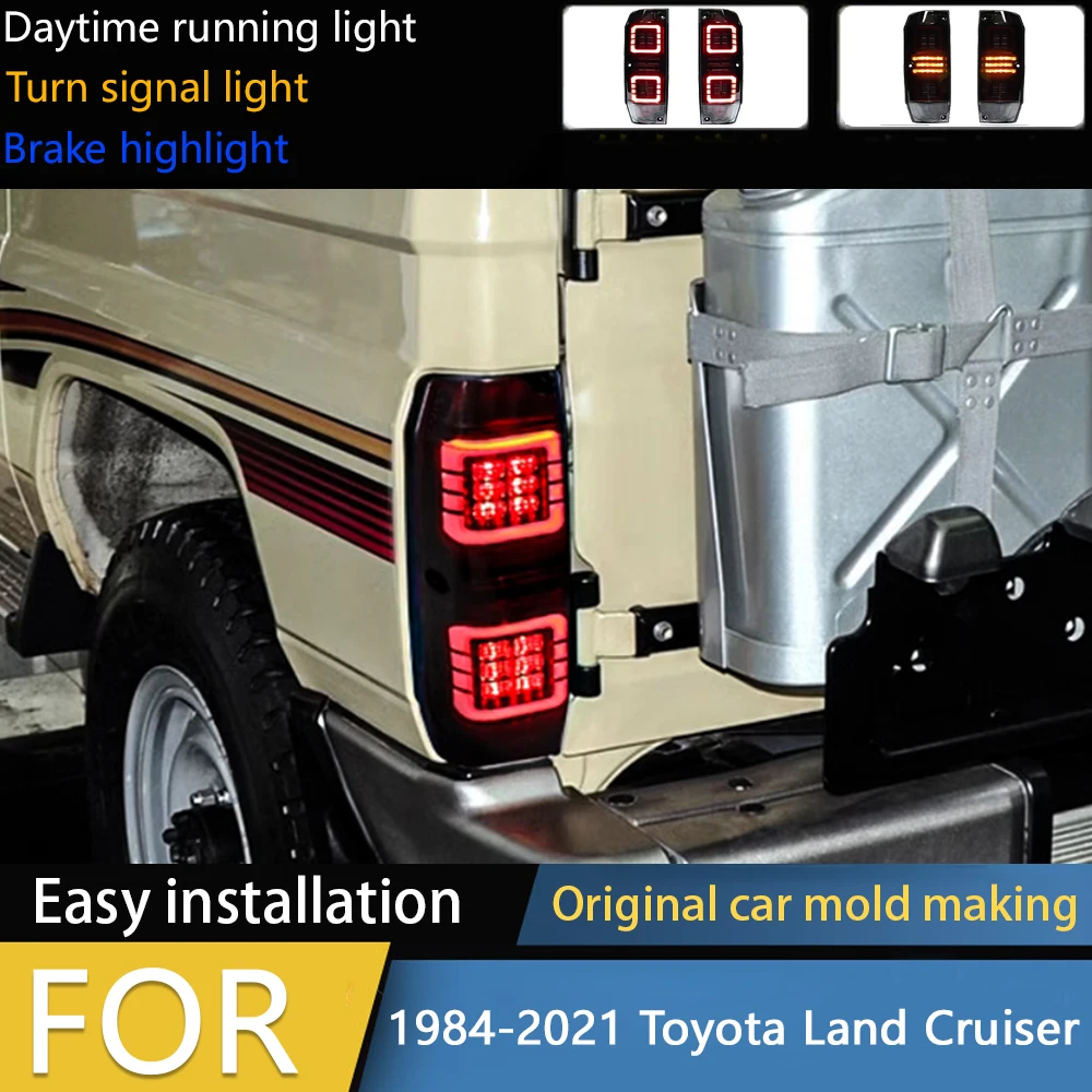 Car LED Taillight For Toyota Land Cruiser LC76 LC70 LC79 1984-2021 Modified Tail Light DRL Turn Signal Light Rear Lamp
Car LED Taillight For Toyota Land Cruiser LC76 LC70 LC79 1984-2021 Modified Tail Light DRL Turn Signal Light Rear Lamp