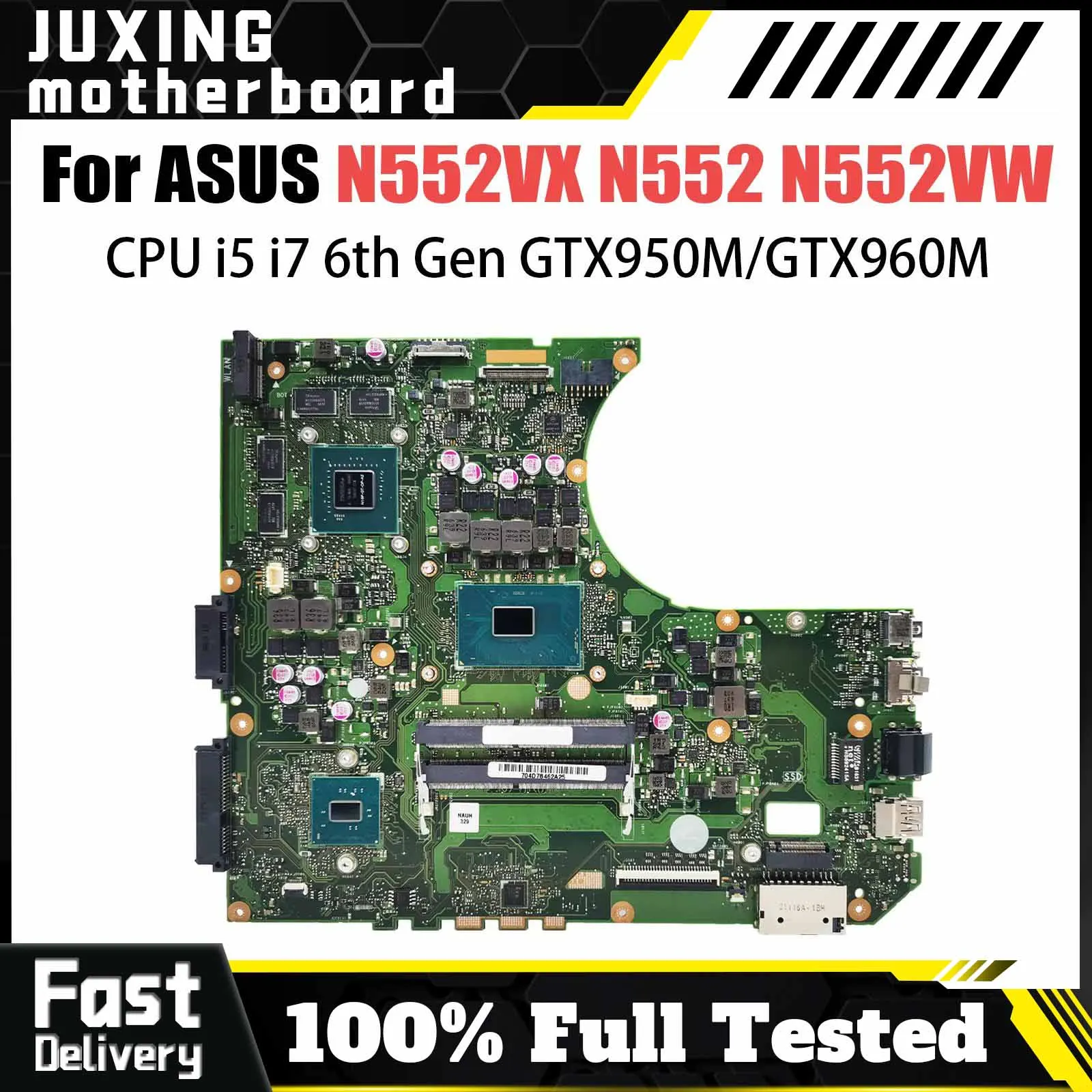 Mainboard For ASUS VivoBook Pro N552 N552VW N552V N552VX Laptop Motherboard i5 i7 6th Gen GTX950M GTX960M V2G/V4G
Mainboard For ASUS VivoBook Pro N552 N552VW N552V N552VX Laptop Motherboard i5 i7 6th Gen GTX950M GTX960M V2G/V4G