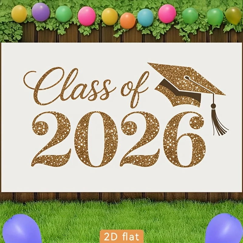 VIKAMA Class of 2026 Graduation Party Banner Senior Wall Tapestry Photo Backdrop Decor School College Event Supplies Cloth
VIKAMA Class of 2026 Graduation Party Banner Senior Wall Tapestry Photo Backdrop Decor School College Event Supplies Cloth