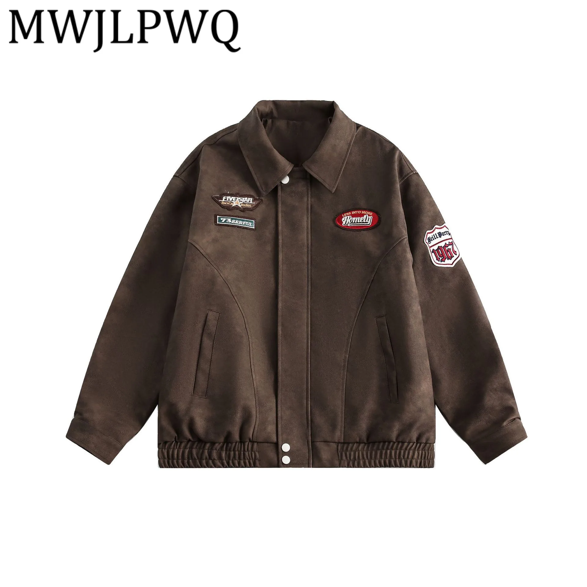 MWJLPWQ 2025 Autumn New American Style Jacket Men's Spliced Lapel Long Sleeve Washed Simple Loose Design Casual Coat 21592
MWJLPWQ 2025 Autumn New American Style Jacket Men's Spliced Lapel Long Sleeve Washed Simple Loose Design Casual Coat 21592