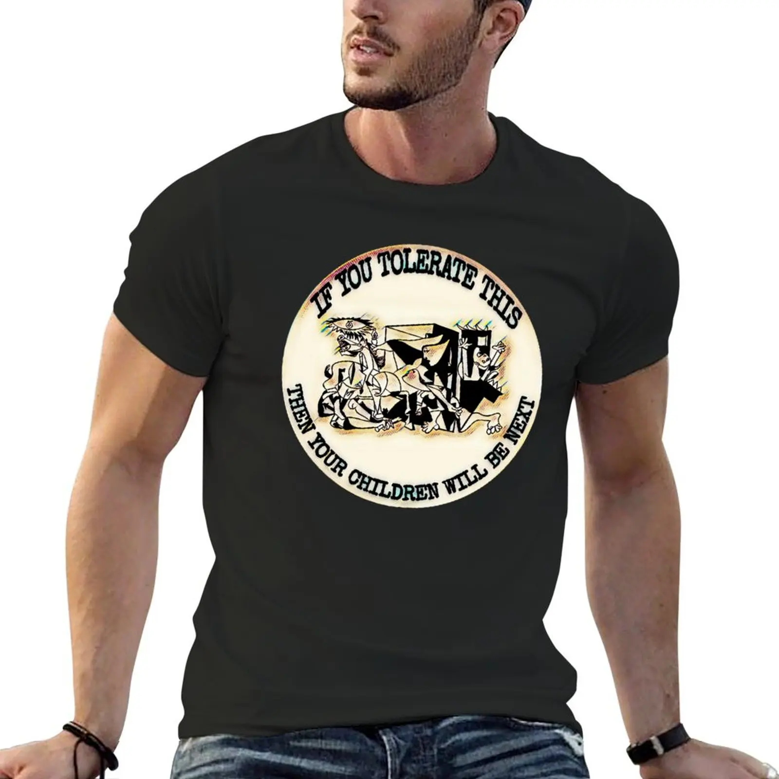 Picasso Guernica - If You Tolerate This Then Your Children Will Be Next T-Shirt designer shirts plus size tops T-shirt men
Picasso Guernica - If You Tolerate This Then Your Children Will Be Next T-Shirt designer shirts plus size tops T-shirt men