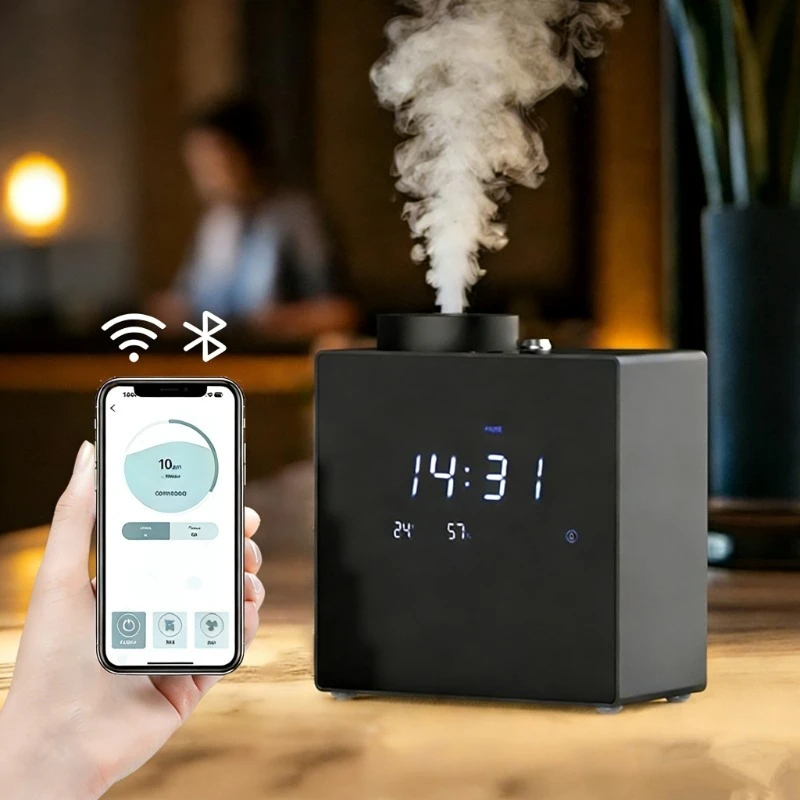 Smart Waterless Aromatherapy Essential Oil Diffuser Automatic Flavoring Scent Machine Timer Function for Home Hotel Room
Smart Waterless Aromatherapy Essential Oil Diffuser Automatic Flavoring Scent Machine Timer Function for Home Hotel Room