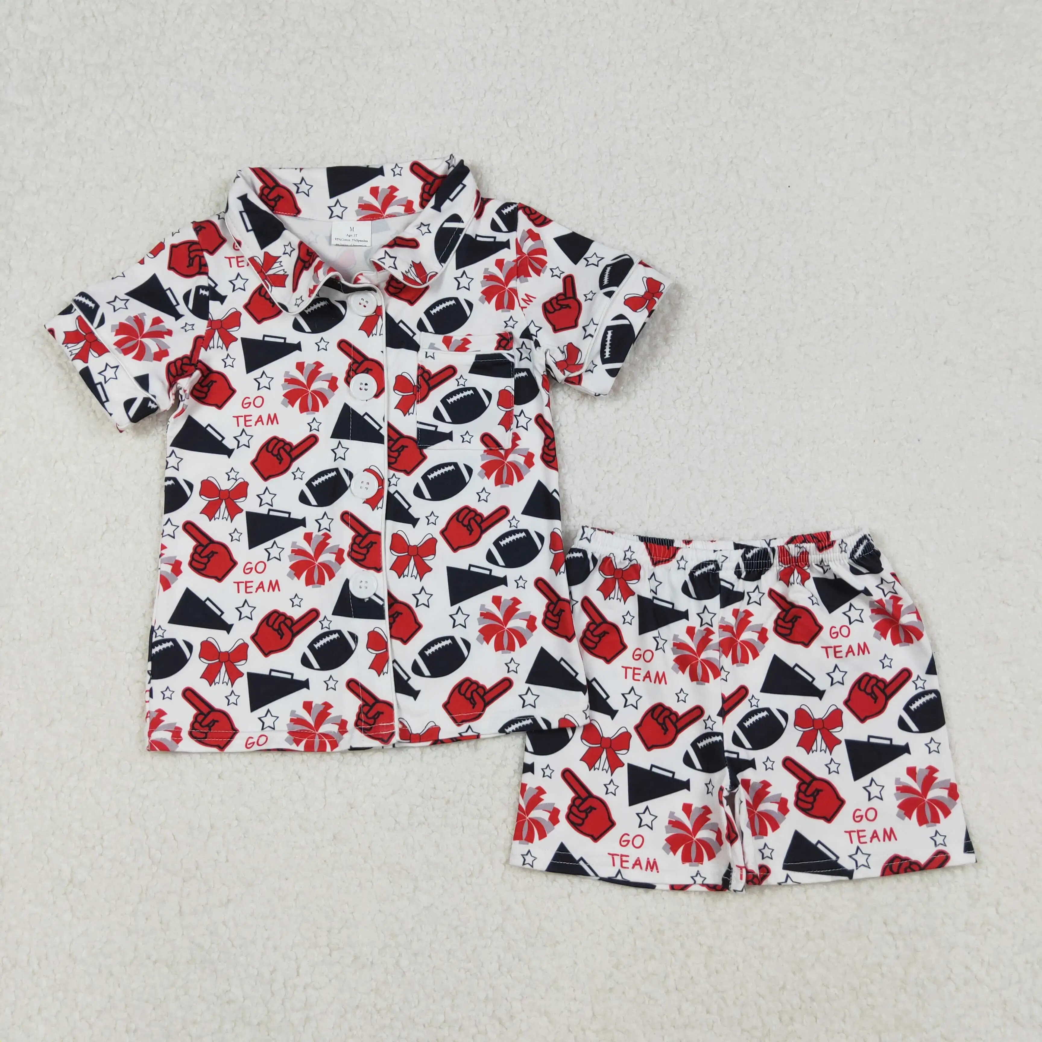 X9.22 Go Team Print Baby Girl Clothes Short Sleeve Clothes Kid Summer Girl Boutique Set Red Football Gesture
X9.22 Go Team Print Baby Girl Clothes Short Sleeve Clothes Kid Summer Girl Boutique Set Red Football Gesture