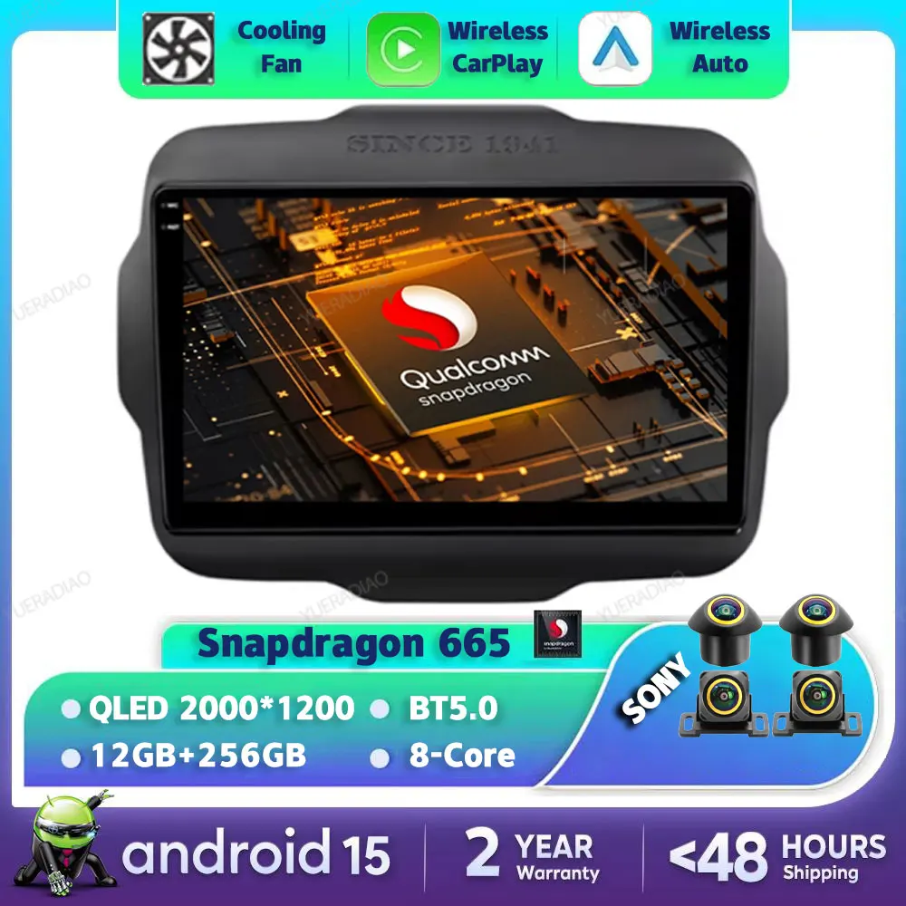 Android 15 Car Radio For Jeep Renegade 2016 - 2020 Head Unit Multimedia Stereo Video Player 4G WIFI GPS Wireless Carplay Auto BT
Android 15 Car Radio For Jeep Renegade 2016 - 2020 Head Unit Multimedia Stereo Video Player 4G WIFI GPS Wireless Carplay Auto BT