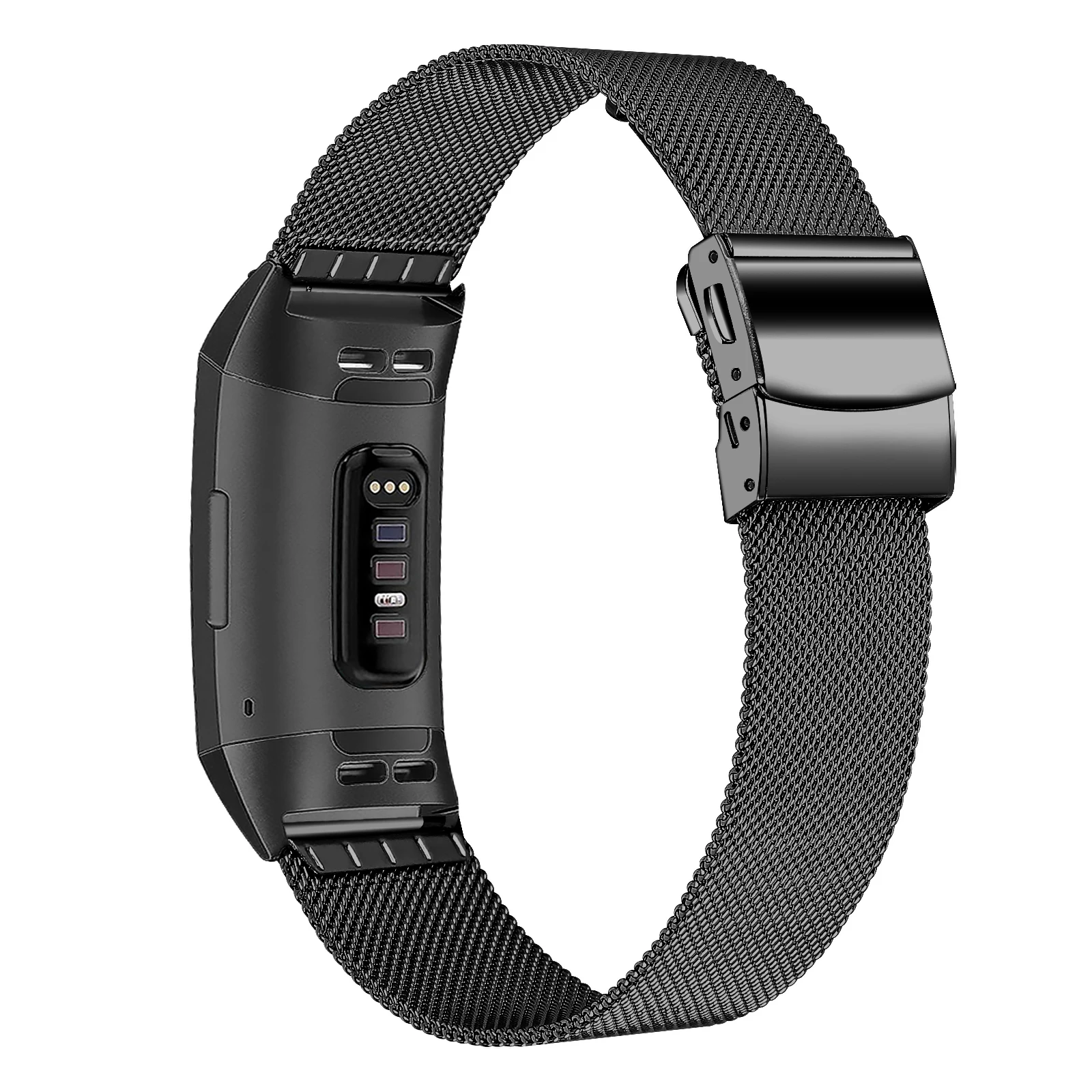 For Fitbit Charge 3 / 4 / SE Buckle Design Stainless Steel Metal Smart Watch Band - Black
For Fitbit Charge 3 / 4 / SE Buckle Design Stainless Steel Metal Smart Watch Band - Black