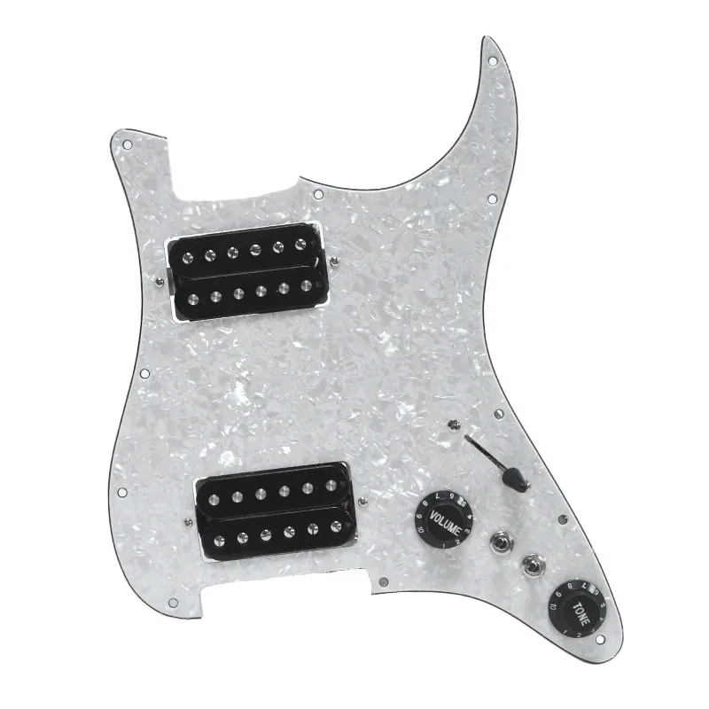 Electric Guitar HH Pickguard Assembly Alnico V Humbucker Pickup Set 3-Ply PVC Loaded Pickguard Prewired Scratch Plate
Electric Guitar HH Pickguard Assembly Alnico V Humbucker Pickup Set 3-Ply PVC Loaded Pickguard Prewired Scratch Plate