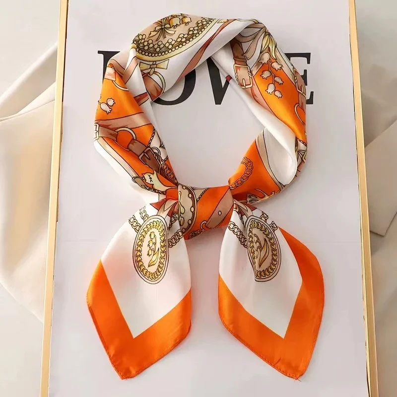 Elegant 70cm Silk Square Scarf Women Satin Bandana Print Scarves Head Band Fashion Lady Hair Shawl Wrap Female Neckerchief Hijab
Elegant 70cm Silk Square Scarf Women Satin Bandana Print Scarves Head Band Fashion Lady Hair Shawl Wrap Female Neckerchief Hijab