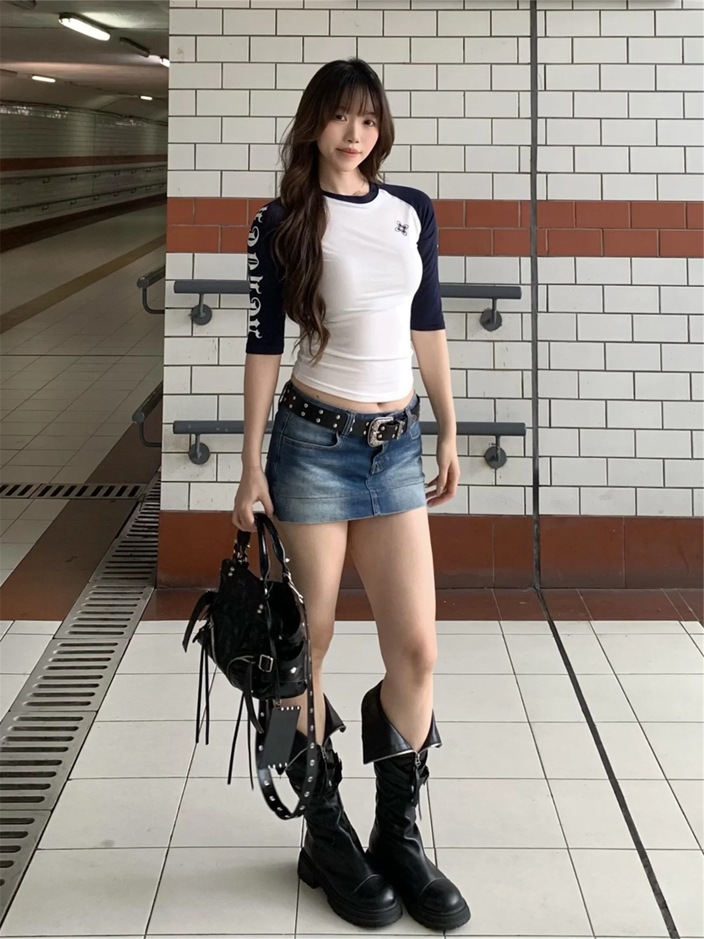 American Retro Low Waist Washed A-Line Skirt Women Summer Slimming Short Skirts Casual Cotton Stretchy B Class Safety
American Retro Low Waist Washed A-Line Skirt Women Summer Slimming Short Skirts Casual Cotton Stretchy B Class Safety