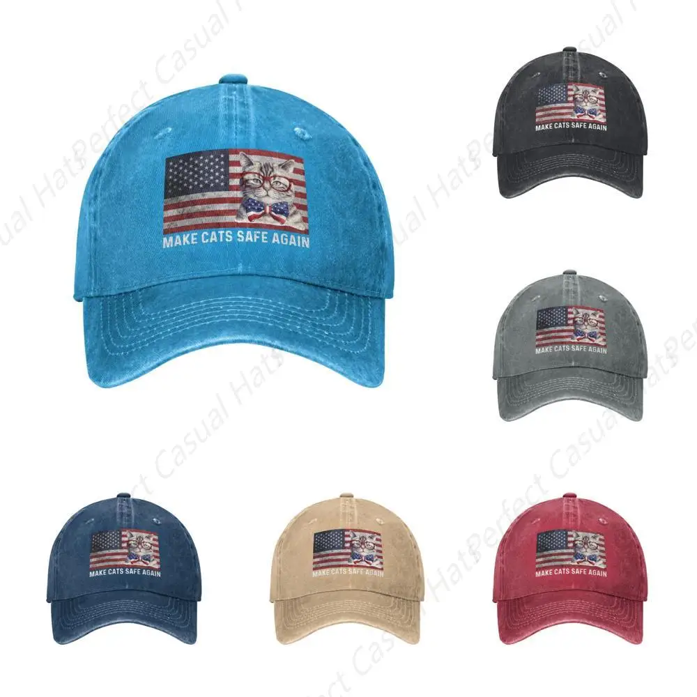 Hot-Selling Fashion Make Cats Safe Again Hat Men Funny Baseball Caps Funny Birthday Gifts For Men Women Cat Lover
Hot-Selling Fashion Make Cats Safe Again Hat Men Funny Baseball Caps Funny Birthday Gifts For Men Women Cat Lover